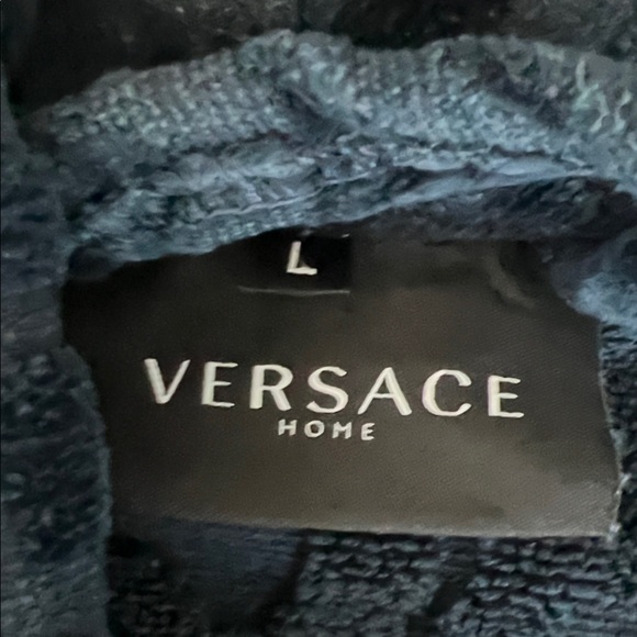 Versace Blue Robe with Gold Detailing - Picture 2 of 2
